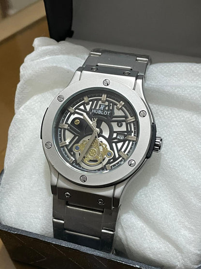 Hubolar Watch with Master Lock and Date Working Premium Quality (Perfect Gift for Men)