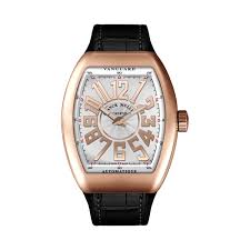 Vanguard Black Rose Gold Iced Frank Muller Watch