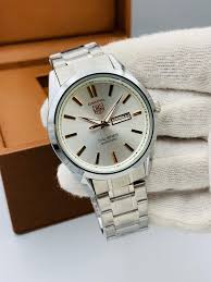 Tag Heuer Carrera Calibre 5 Silver Stainless Steel White Dial Automatic Watch for Gents - WAR201D.BA0723